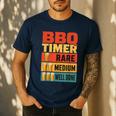 BBQ Dad Griller Weekend Barbecue Men's Casual T-Shirt Navy BBQ Dad Griller Weekend Barbecue Men's Casual T-Shirt Navy