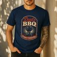 BBQ Dad's Backyard Grill & Que Men's Casual T-Shirt Navy BBQ Dad's Backyard Grill & Que Men's Casual T-Shirt Navy
