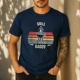 Grill Daddy BBQ Dad Retro Vintage Grilling Graphic Men's Casual T-Shirt Navy