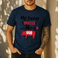 Kids My Daddy Smells Like BBQ Grilling Dad BBQ Dad Master Grill Men's Casual T-Shirt Navy