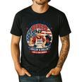 Backyard BBQ Dad Grill Boss Patriotic Fourth Of July Barbecu Men's Casual T-Shirt Black