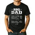 BBQ Dad Grilling Father Day Family Food Love Novelty Graphic Men's Casual T-Shirt Black