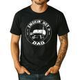 BBQ Dad Smokin Hot Dad Grill Master Fathers Day Raglan Baseball Tee Men's Casual T-Shirt Black