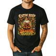 Eatin Beef Blastin Queefs BBQ Dad Grill Cookout Meme Men's Casual T-Shirt Black Eatin Beef Blastin Queefs BBQ Dad Grill Cookout Meme Men's Casual T-Shirt Black