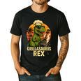 Grilling Dinosaur Grillasaurus T-Rex BBQ Dad Joke Men's Casual T-Shirt Black