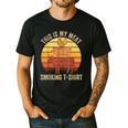This Is My Meat Smoking Tee BBQ Dad Barbeque Smoker Men's Casual T-Shirt Black