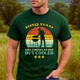 Bbq Dad Cooler Retro Barbecue Grill Fathers Day Daddy Papa Men's Casual T-Shirt Forest