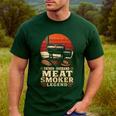 BBQ Dad Father Husband Meat Smoker Legend Men's Casual T-Shirt Forest BBQ Dad Father Husband Meat Smoker Legend Men's Casual T-Shirt Forest