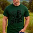 BBQ Dad Grilling Retro Cookout Men's Casual T-Shirt Forest