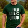 Bold Badass BBQ Dad Gag Fathers Day Husband Birthday Men's Casual T-Shirt Forest