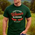 Certified Wiener Slinger BBQ Dad 4th Of July Men's Casual T-Shirt Forest