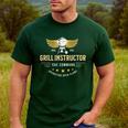 Grill Instructor BBQ Dad – 'Cue Command Op Open Flame Father Men's Casual T-Shirt Forest Grill Instructor BBQ Dad – 'Cue Command Op Open Flame Father Men's Casual T-Shirt Forest
