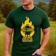 Grill Legend King Of The Backyard BBQ Dad Humor Chef Men's Casual T-Shirt Forest