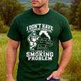I'm Just A Drinker With A Smoking Problem Grilling BBQ Dad Men's Casual T-Shirt Forest