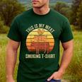 This Is My Meat Smoking Tee BBQ Dad Barbeque Smoker Men's Casual T-Shirt Forest