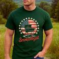 Smokeologist Grilling BBQ Dad Men's Casual T-Shirt Forest