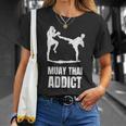 Addicted To Muay Thai Graphic Shirt T-Shirt Gifts for Her Addicted To Muay Thai Graphic Shirt T-Shirt Gifts for Her