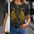 Awesome Orange Double Tiger Muay Thai Sak Yant T-Shirt Gifts for Her Awesome Orange Double Tiger Muay Thai Sak Yant T-Shirt Gifts for Her