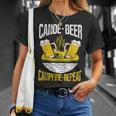 Canoe Beer Campfire Repeat Kayak Canoe T-Shirt Gifts for Her