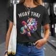 Cute Muay Thai Unicorn T-Shirt Gifts for Her