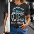 A Day Without Swimming Is Like Swimming Swimmer T-Shirt T-Shirt Gifts for Her A Day Without Swimming Is Like Swimming Swimmer T-Shirt T-Shirt Gifts for Her