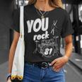 Drum Kit Drummer 81 Years 81st Birthday Men Women T-Shirt Gifts for Her Drum Kit Drummer 81 Years 81st Birthday Men Women T-Shirt Gifts for Her