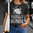 Drummer Drum Kit Saying Drummer T-Shirt Gifts for Her Drummer Drum Kit Saying Drummer T-Shirt Gifts for Her