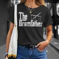 Drummer Humor The Drumfather Drum Kit T-Shirt Gifts for Her