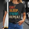 Eat Sleep Swim Repeat Pool Swimmer Water Polo Swimming T-Shirt Gifts for Her Eat Sleep Swim Repeat Pool Swimmer Water Polo Swimming T-Shirt Gifts for Her