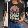 Eat Sleep Swim Repeat Swimmer Swimming T-Shirt Gifts for Her Eat Sleep Swim Repeat Swimmer Swimming T-Shirt Gifts for Her