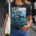 Eat Sleep Swim Vintage Swimming Lover Swimmer Men Women T-Shirt Gifts for Her Eat Sleep Swim Vintage Swimming Lover Swimmer Men Women T-Shirt Gifts for Her