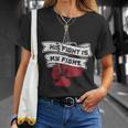 His Fight Is My Fight Muay Thai Kickboxer Fan Boxing T-Shirt Gifts for Her