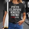 Fist Elbows Knees Shins Martial Arts Muay Thai T-Shirt Gifts for Her