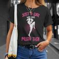 Just a Girl Who Loves Muay Thai Kids Girls T-Shirt Gifts for Her