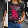 A Lady Always Wear Gloves Kickboxer Fan Muay Thai Boxing T-Shirt Gifts for Her