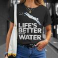 Life Is The Better In The Water Swimming Swimmers T-Shirt Gifts for Her Life Is The Better In The Water Swimming Swimmers T-Shirt Gifts for Her