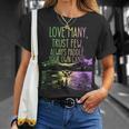 Love Many Trust Few Always Paddle Your Own Canoe Canoes T-Shirt Gifts for Her