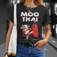 Moo Thai Muay Thai Cow Thai Boxing For Kids Muay Thai T-Shirt Gifts for Her Moo Thai Muay Thai Cow Thai Boxing For Kids Muay Thai T-Shirt Gifts for Her