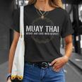Muay Thai Begins And Ends With Respect Martial Arts T-Shirt Gifts for Her