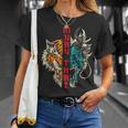 Muay Thai Thai Boxing Dragon Tiger T-Shirt Gifts for Her