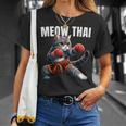Muay Thai Cat Meow Thai Boxing Martial Art Kids T-Shirt Gifts for Her