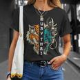 Muay Thai Dragon Tiger T-Shirt Gifts for Her