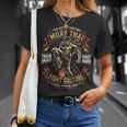 Muay Thai Fighter Training Thai Boxing Coach T-Shirt Gifts for Her