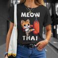 Muay Thai Meow Thai Thai Boxing For Boys Muay Thai Cat T-Shirt Gifts for Her Muay Thai Meow Thai Thai Boxing For Boys Muay Thai Cat T-Shirt Gifts for Her
