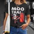 Muay Thai Moo Thai Thai Boxing For Youth Muay Thai Cow T-Shirt Gifts for Her Muay Thai Moo Thai Thai Boxing For Youth Muay Thai Cow T-Shirt Gifts for Her