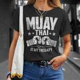 Muay Thai Is My Therapy Muay Thai Lovers Muay Thai T-Shirt Gifts for Her Muay Thai Is My Therapy Muay Thai Lovers Muay Thai T-Shirt Gifts for Her