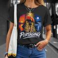 Portaging Canoe Wilderness Adventure Scenic Graphic T-Shirt Gifts for Her