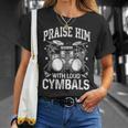 Praise Him With Loud Cymbals Psalm 150-5 Vintage Drum Kit T-Shirt Gifts for Her Praise Him With Loud Cymbals Psalm 150-5 Vintage Drum Kit T-Shirt Gifts for Her