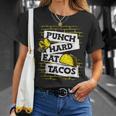 Punch Hard Eat Tacos Professional Boxer Muay Thai Boxing T-Shirt Gifts for Her