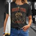 Retro Thailand Muay Thai Thai Boxing Fighter Art T-Shirt Gifts for Her